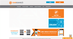 Desktop Screenshot of nusaresearch.net