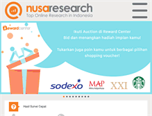 Tablet Screenshot of nusaresearch.net